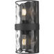 Meridian 2 Light 6 inch Matte Black Wall Sconce Wall Light