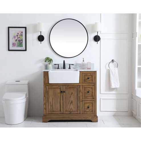 Franklin 36 X 22 X 35 inch Driftwood Bathroom Vanity Cabinet