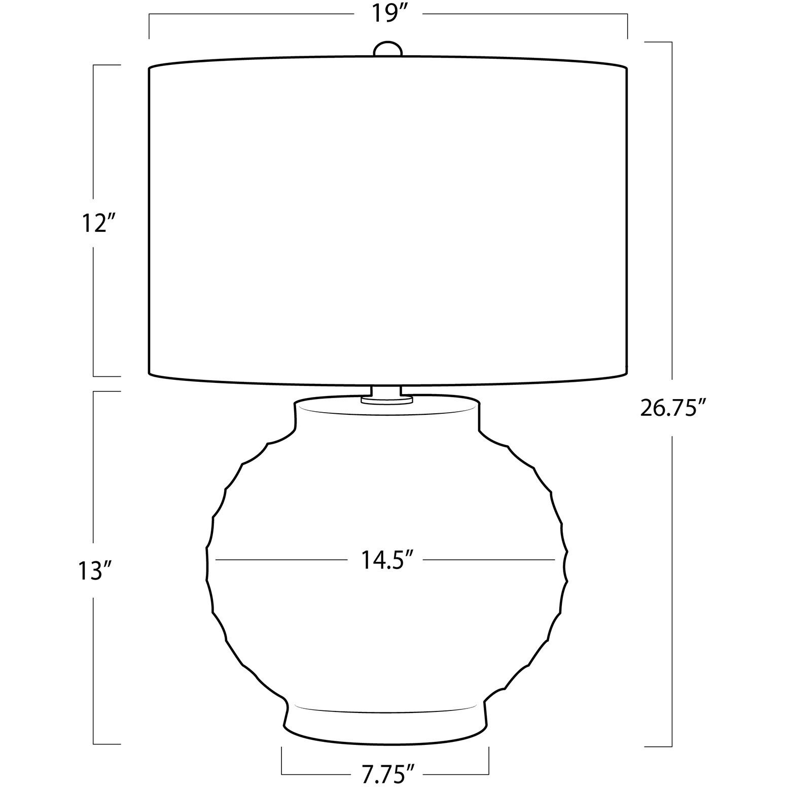 Adobe 26.75 inch 150.00 watt Brown Table Lamp Portable Light