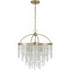 Jeanette 4 Light 20 inch Noble Brass Chandelier Ceiling Light