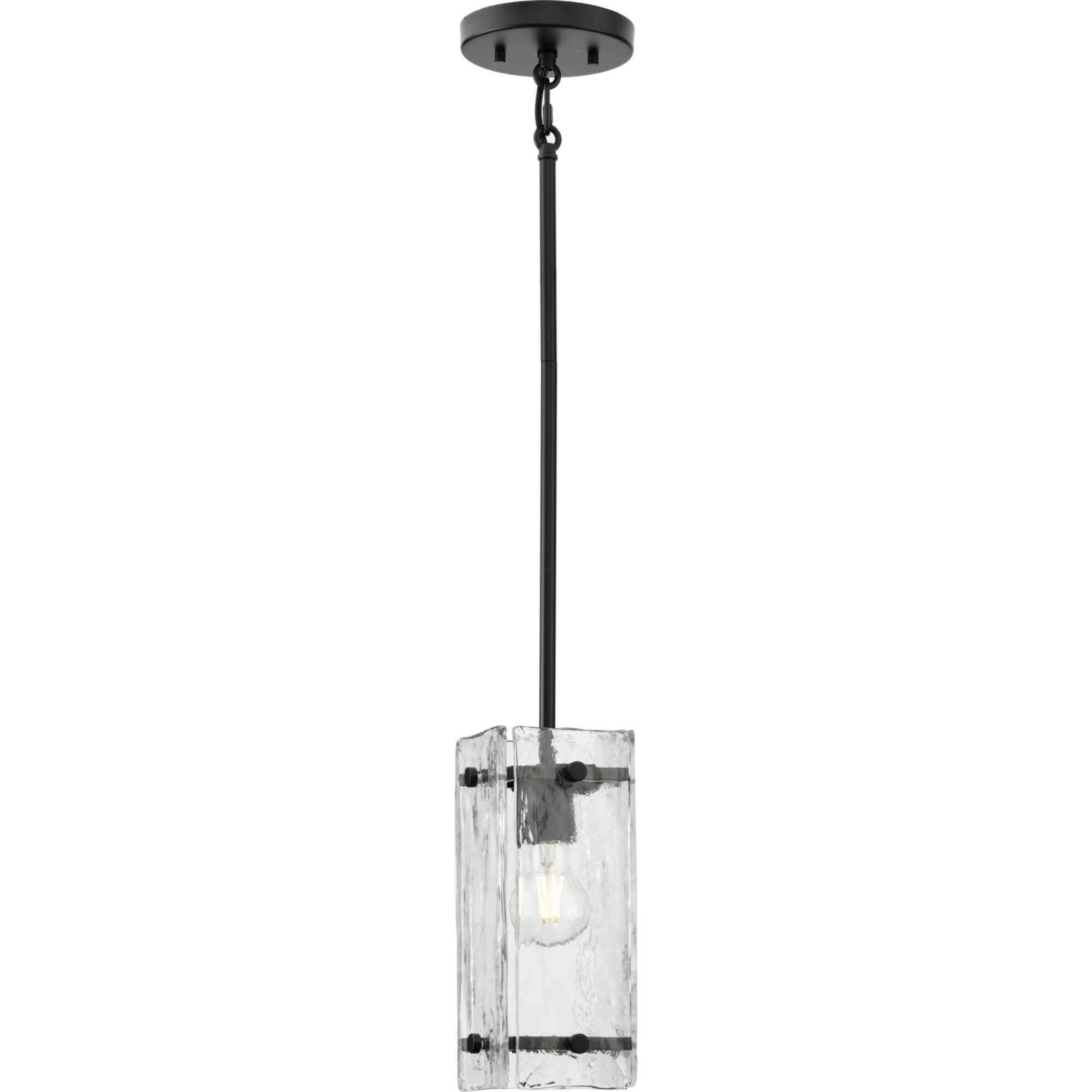 Rivera 1 Light 4.75 inch Matte Black Mini Pendant Ceiling Light, Design Series
