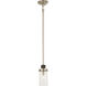 Bridlewood 1 Light 4 inch Stone Grey/Brushed Nickel Mini Pendant Ceiling Light