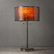 Layers 25 inch 40.00 watt Gunmetal and Gunmetal Pecan Table Lamp Portable Light