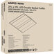 Brentwood LED 24 inch White Troffer Ceiling Light, Double Basket