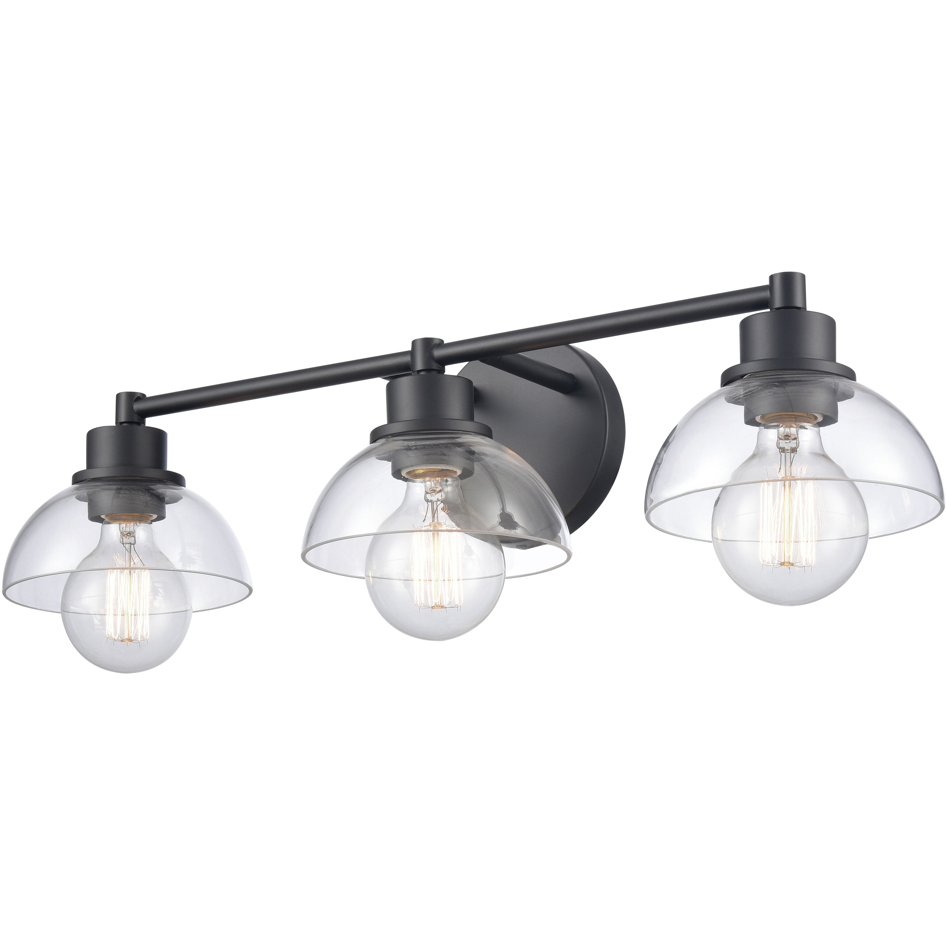 Julian Vanity Light Wall Light in Matte Black