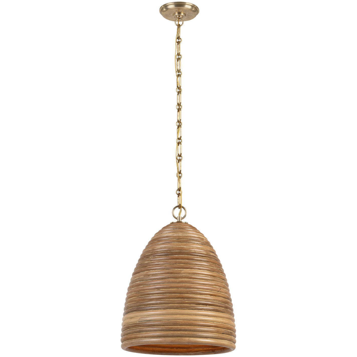 Suzanne Kasler Emerson LED 14 inch Hand-Rubbed Antique Brass Pendant Ceiling Light