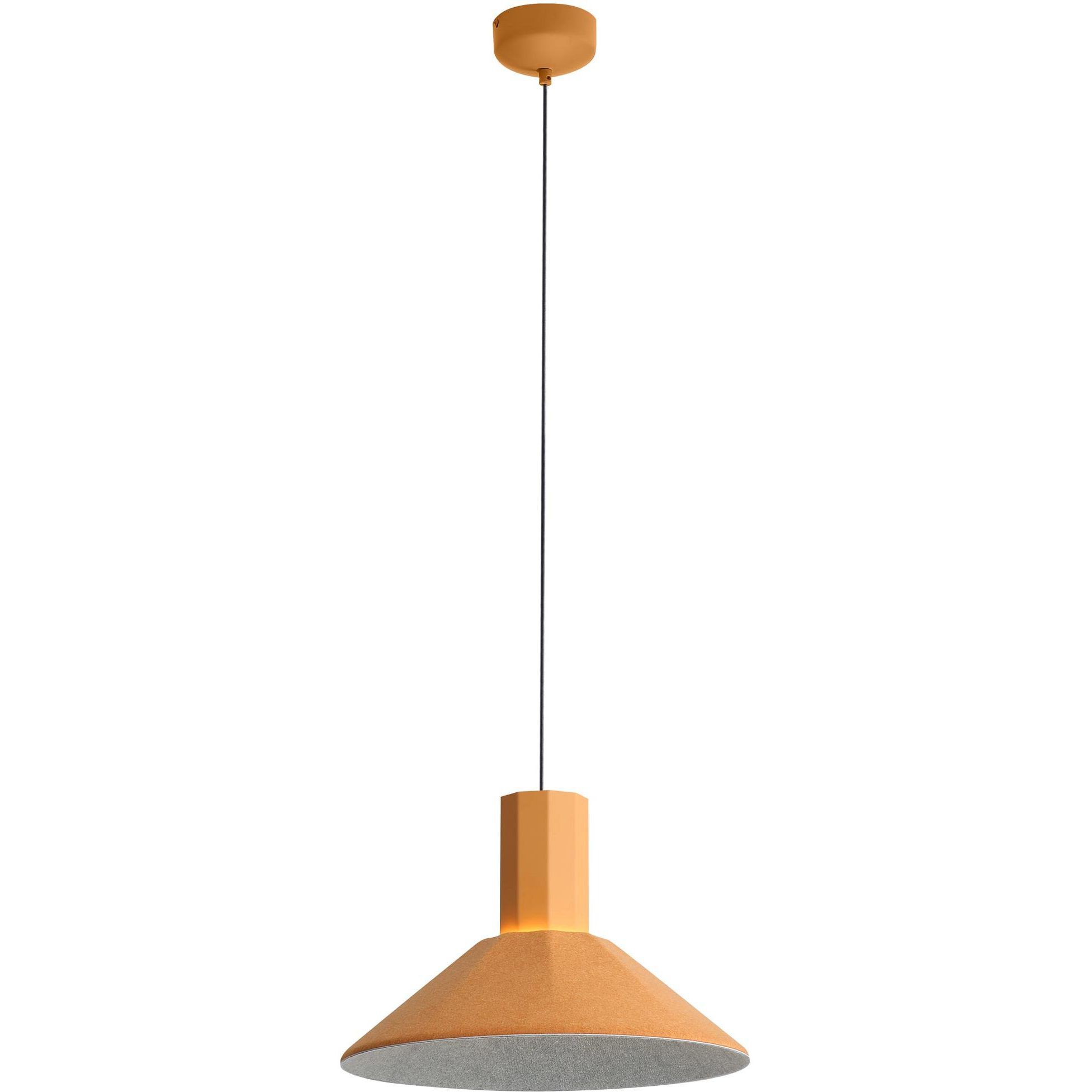 Faroe Pendant Ceiling Light in Earth Yellow/Grey