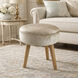 Linden 16.5 inch Champagne and Natural Ottoman