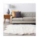 Sheepskin 72 X 72 inch Ivory Rugs, Sheepskin 
