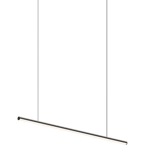 Fino LED 36 inch Satin Black Linear Pendant Ceiling Light in 3500K