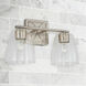 Sylvia 2 Light 15 inch Antique Silver Vanity Light Wall Light