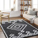 Urban Shag 114 X 79 inch Black Rug, Rectangle