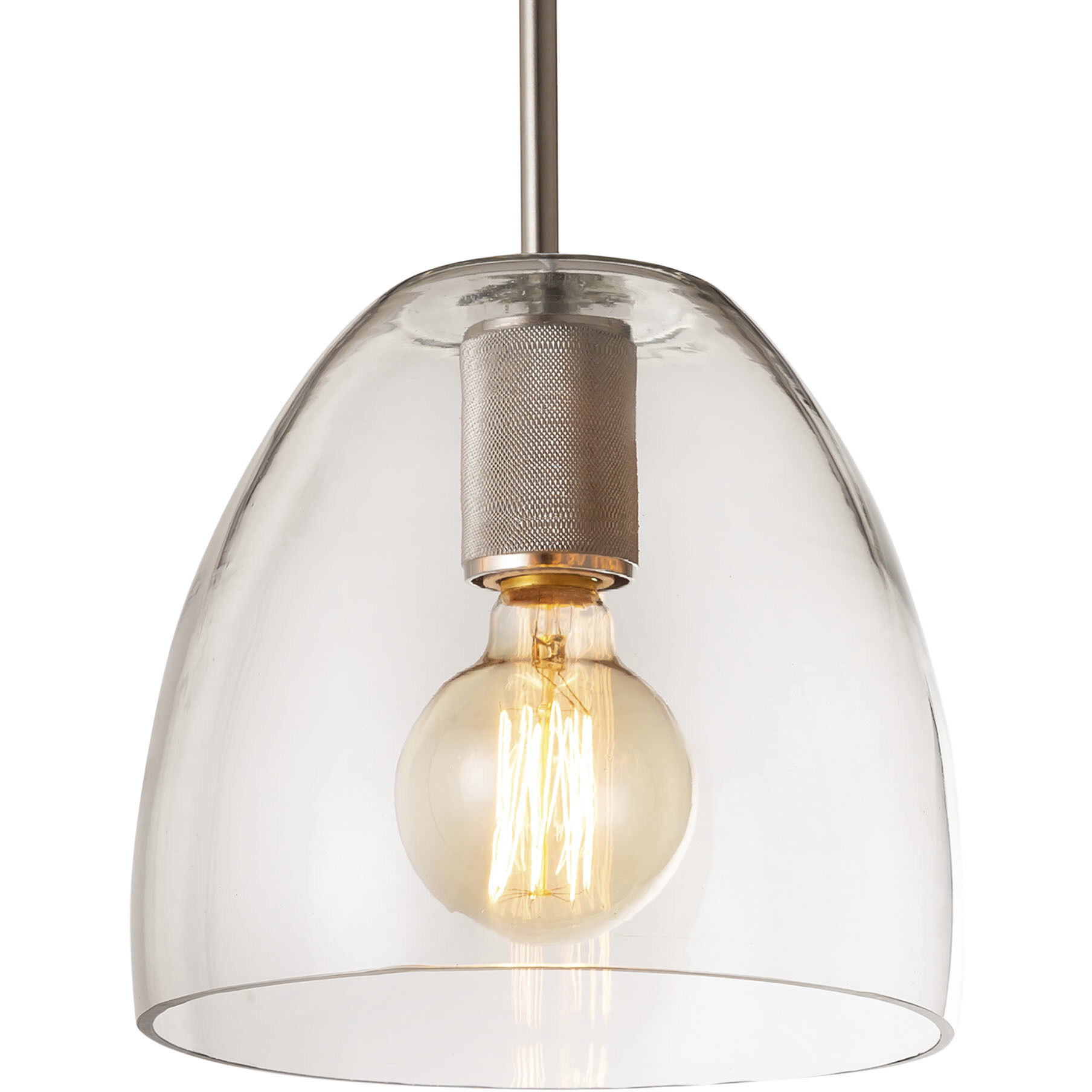 Netta 1 Light 10 inch Satin Nickel Mini Pendant Ceiling Light
