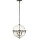 Stirling 3 Light 12 inch Polished Pewter Pendant Ceiling Light, Essentials