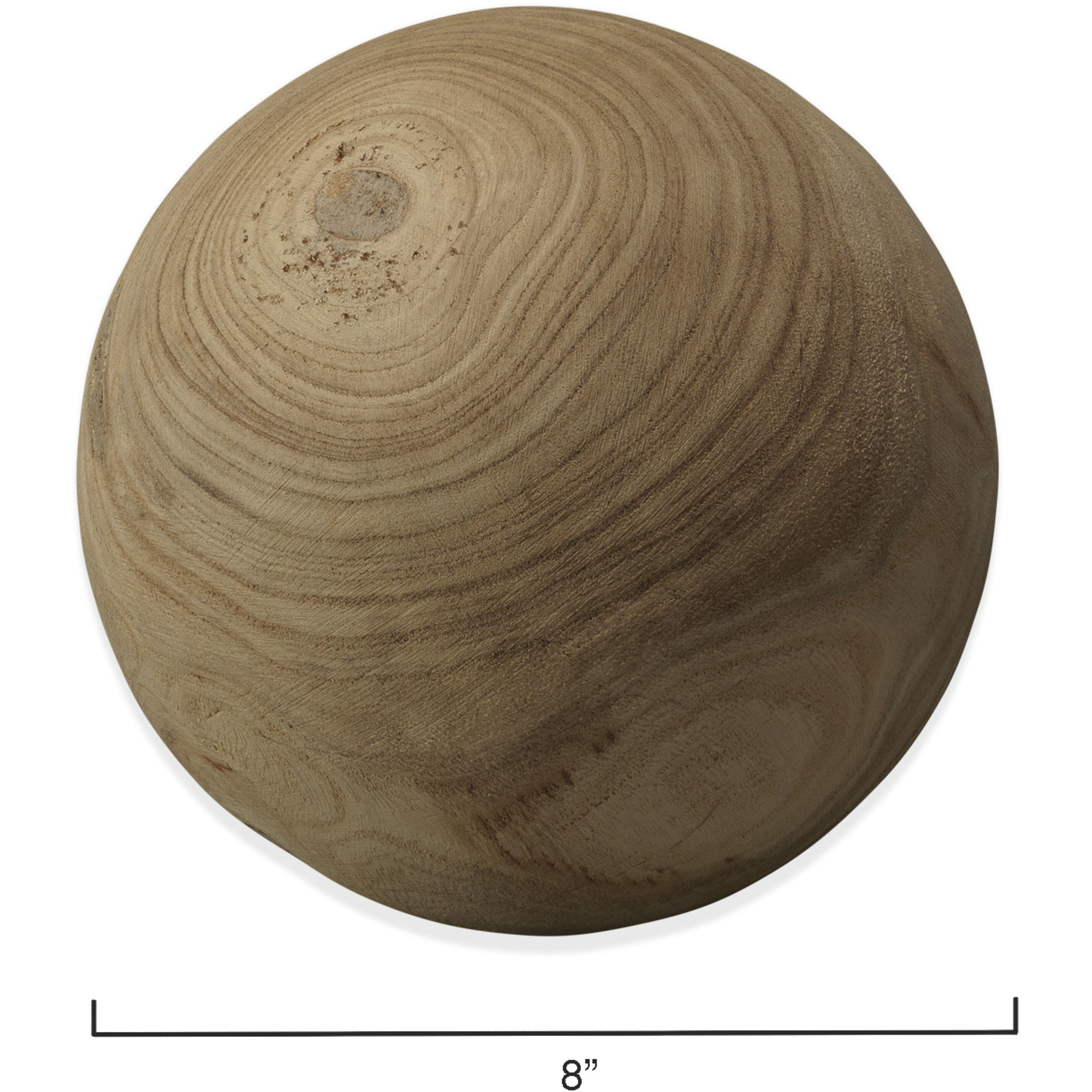 Malibu Natural Wood Wood Balls, Set of 3