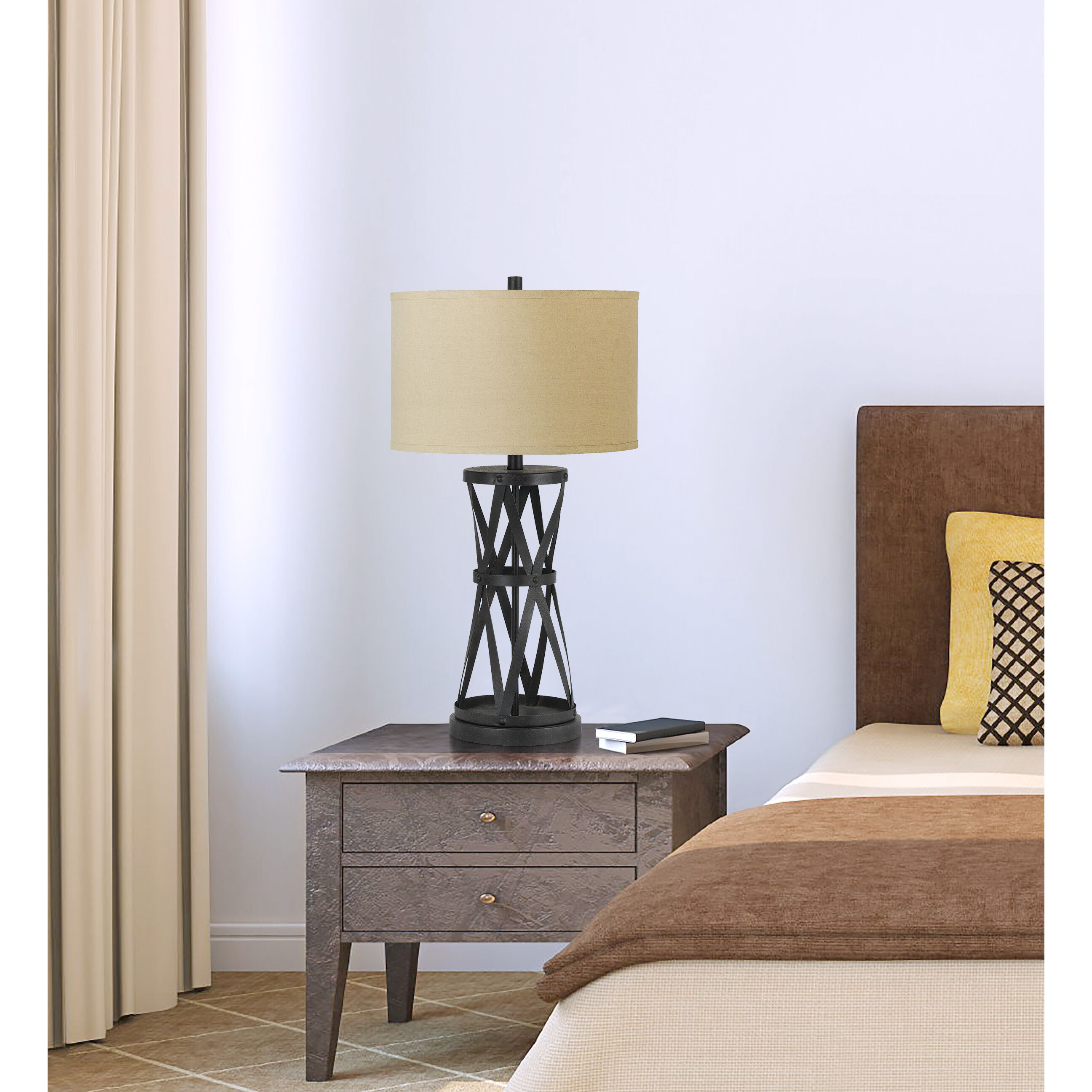 Passo 30 inch 150 watt Black Table Lamp Portable Light