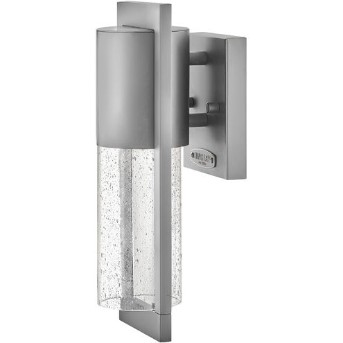 Shelter LED 12 inch Hematite Outdoor Wall Sconce