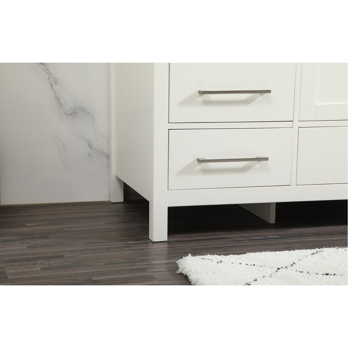 Irene 60 X 22 X 34 inch White Vanity Sink Set