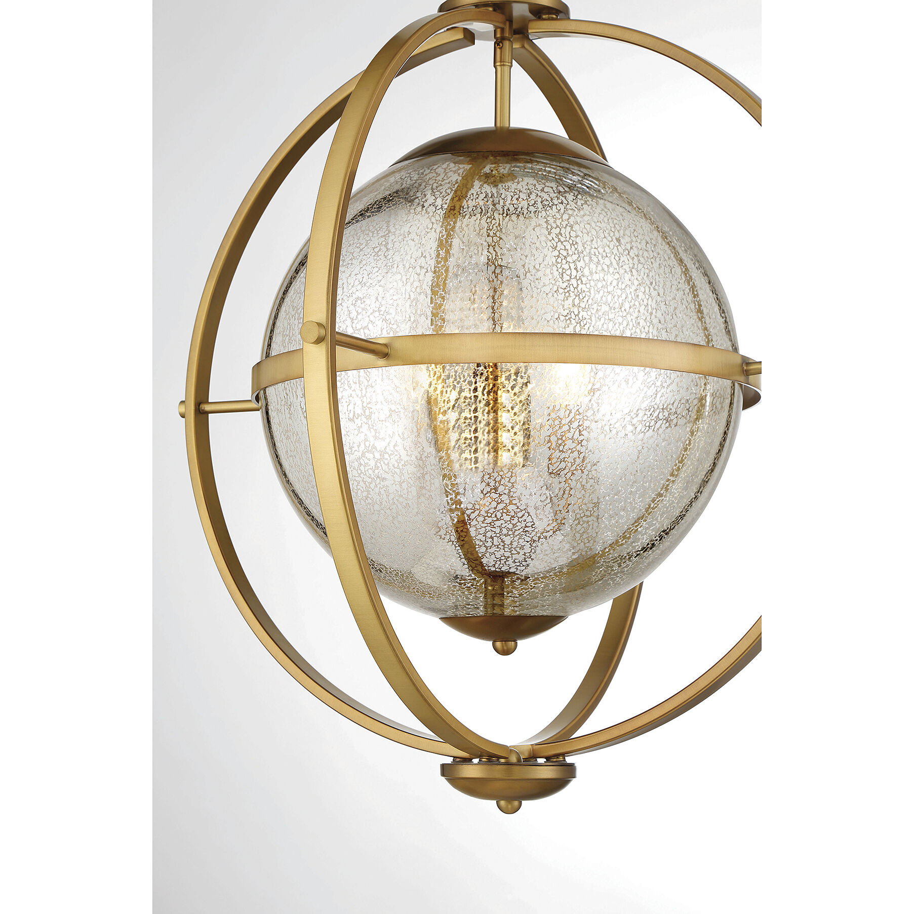Pearl 3 Light 21 inch Warm Brass Pendant Ceiling Light