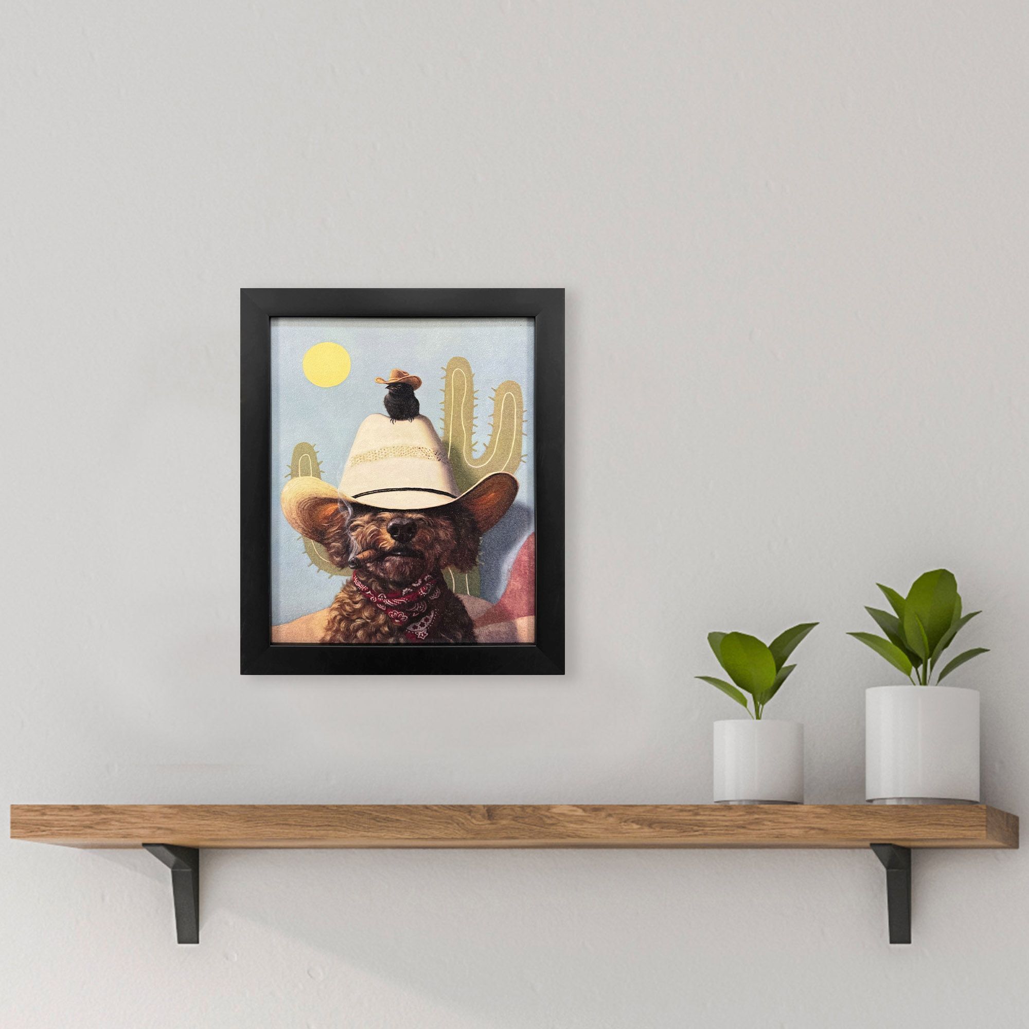 Curly II 11 X 9 inch Non-Glass Framed Art, Propac