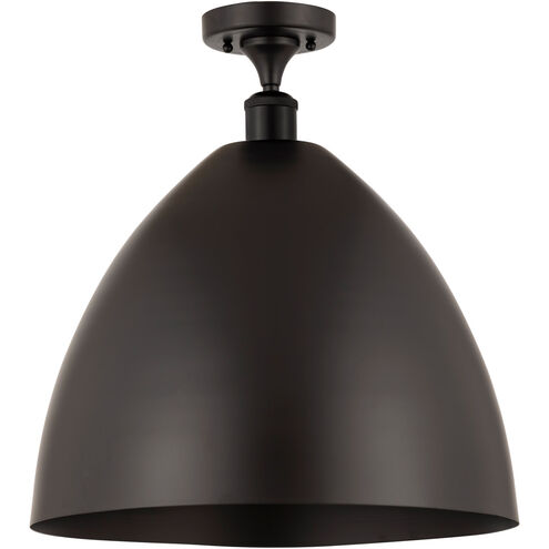 Ballston Dome LED 16 inch Matte Black Semi-Flush Mount Ceiling Light
