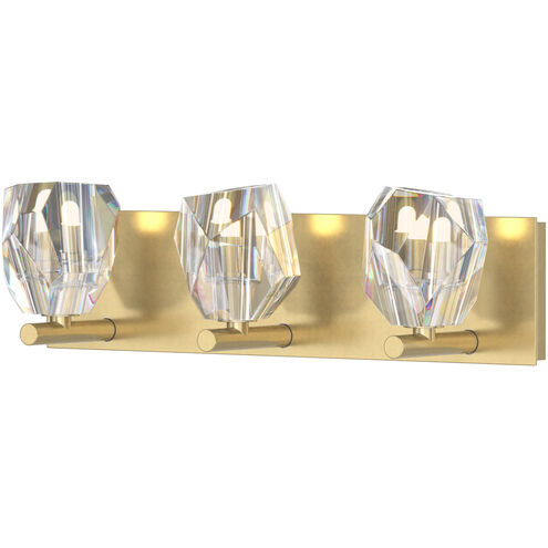 Gatsby 3 Light 21 inch Modern Brass Bath Sconce Wall Light
