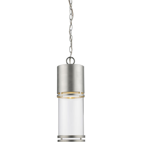 Luminata LED 5.88 inch Brushed Aluminum Outdoor Chain Mount Ceiling Fixture
