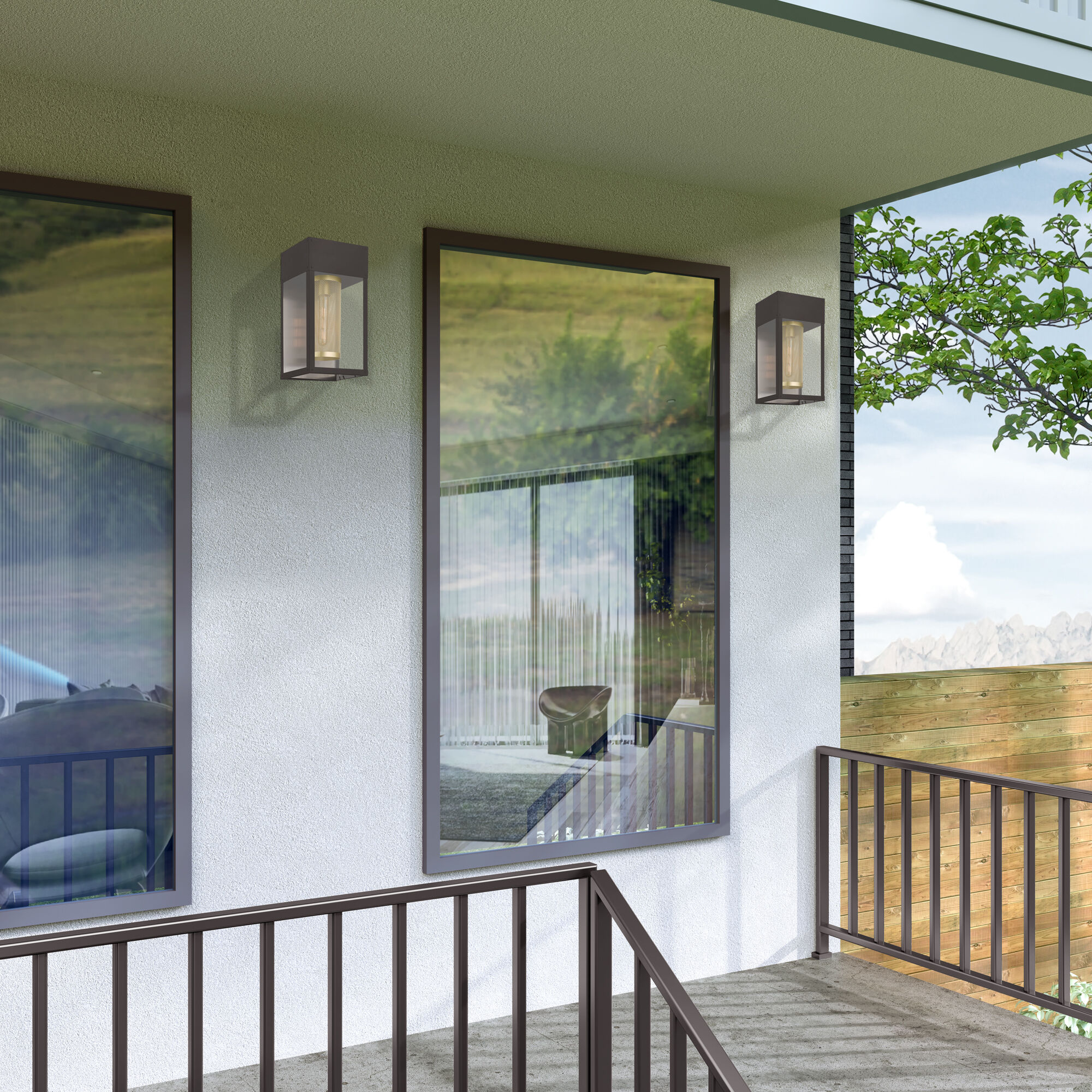 Franklin 1 Light 16 inch Bronze with Soft Gold Candle Outdoor Wall Lantern