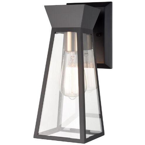 Lucian Wall Sconce Wall Light in Black and Brushed Brass