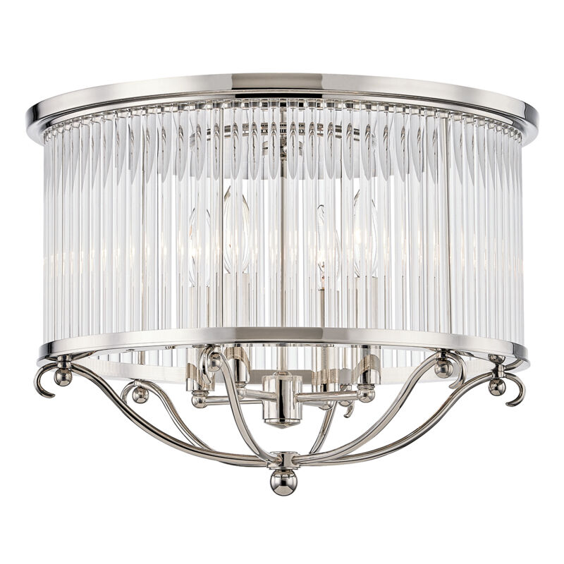 Polished nickel semi flush mount shop