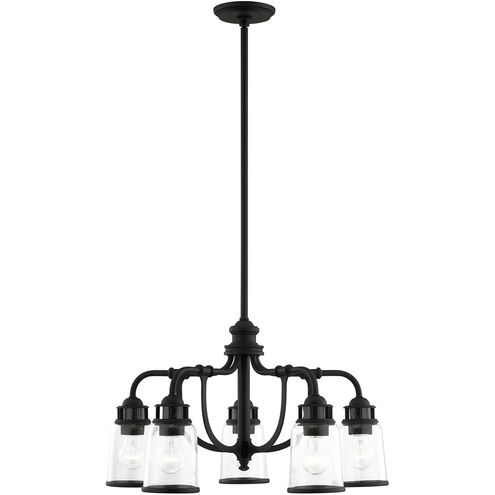 Lawrenceville 5 Light 24 inch Black Chandelier Ceiling Light