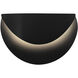 Ambiance Collection - Petal Wall Sconce Wall Light in Carbon Matte Black, Form+Finish+Function