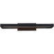 View LED 20 inch Black Bath Vanity & Wall Light in 3000K, dweLED