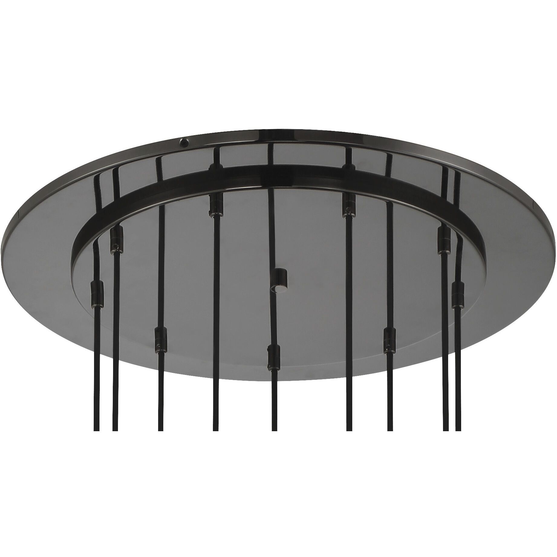 Neveh 9 Light 24 inch Gun Metal Pan Pendant Ceiling Light