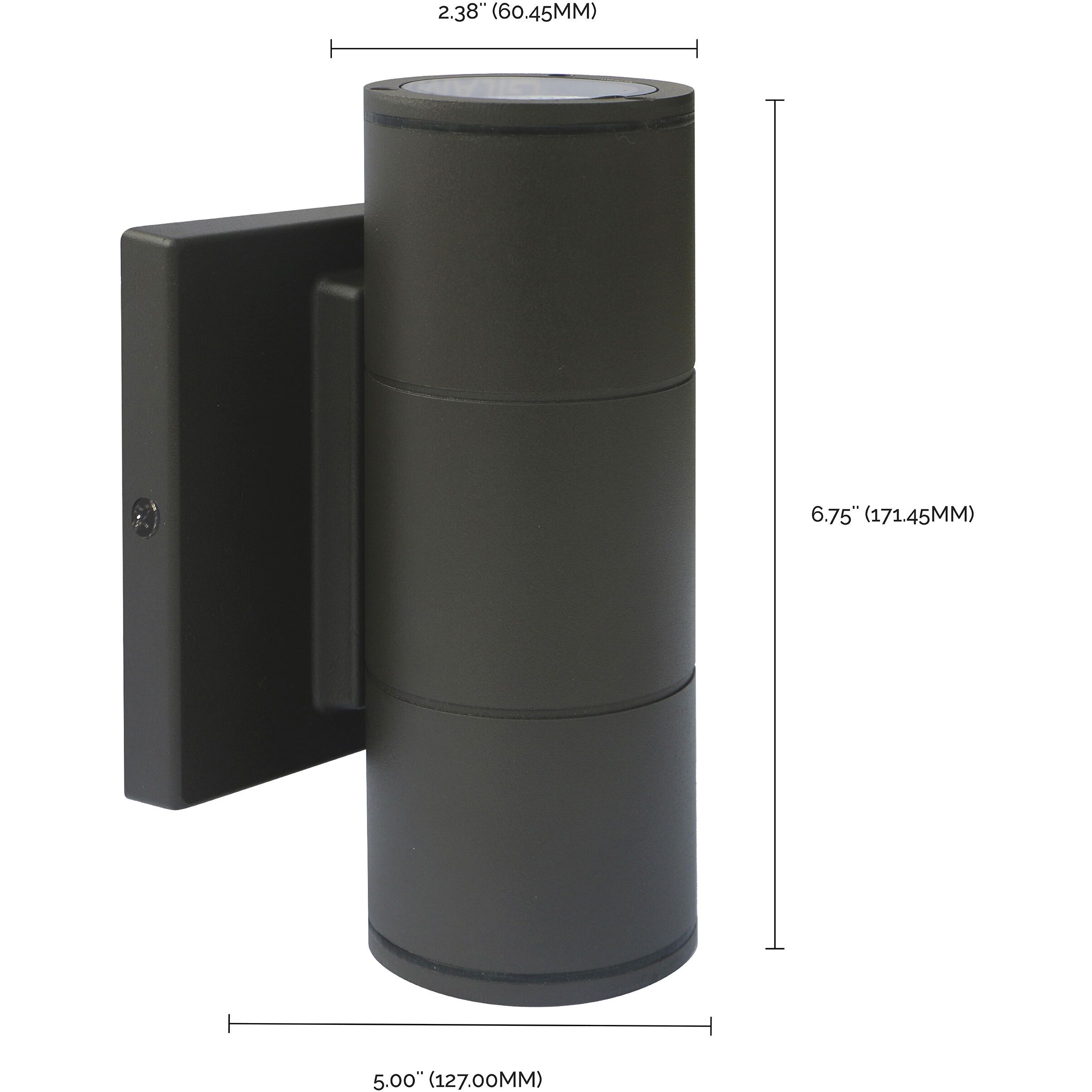 Brentwood LED 7 inch Bronze Outdoor Wall Sconce, Small