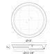 Jaxx LED 15 inch Black and Aged Gold Brass Flush Mount Ceiling Light