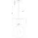 Elixir LED 11.88 inch Brushed Gold Pendant Ceiling Light