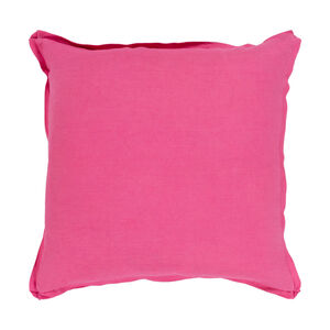 Solid 18 X 18 inch Bright Pink Pillow Kit