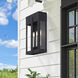 Berksford 3 Light 17 inch Black with Brushed Nickel Candles Outdoor Wall Lantern