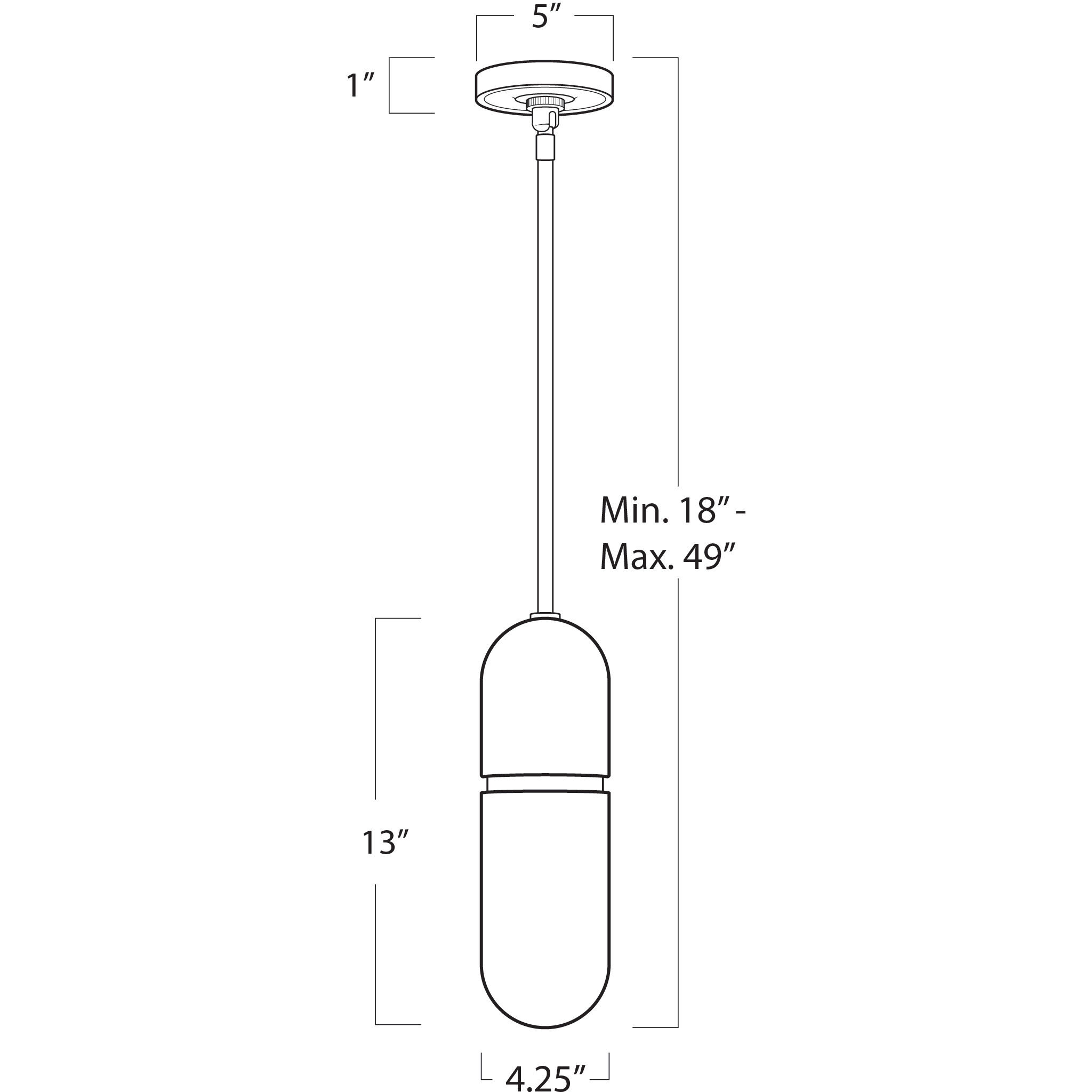 Salon LED 4.25 inch Oil Rubbed Bronze Pendant Ceiling Light