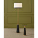 Gieves 10 inch Black and Bronze and Antique Brass Drinks Table
