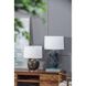 Amir 22 inch 60 watt Black/Gold/White Table Lamp Portable Light