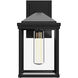 Larchmont 1 Light 14.88 inch Textured Black Exterior Wall Sconce