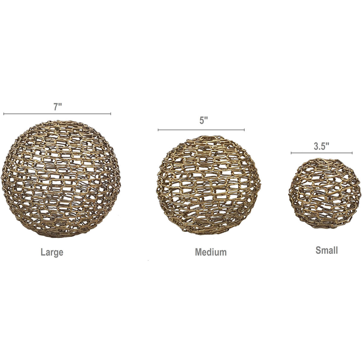 Chain Gold Décor Balls