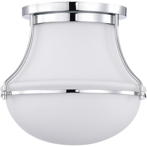 Valdora 1 Light 10.38 inch Polished Nickel Flush Mount Ceiling Light