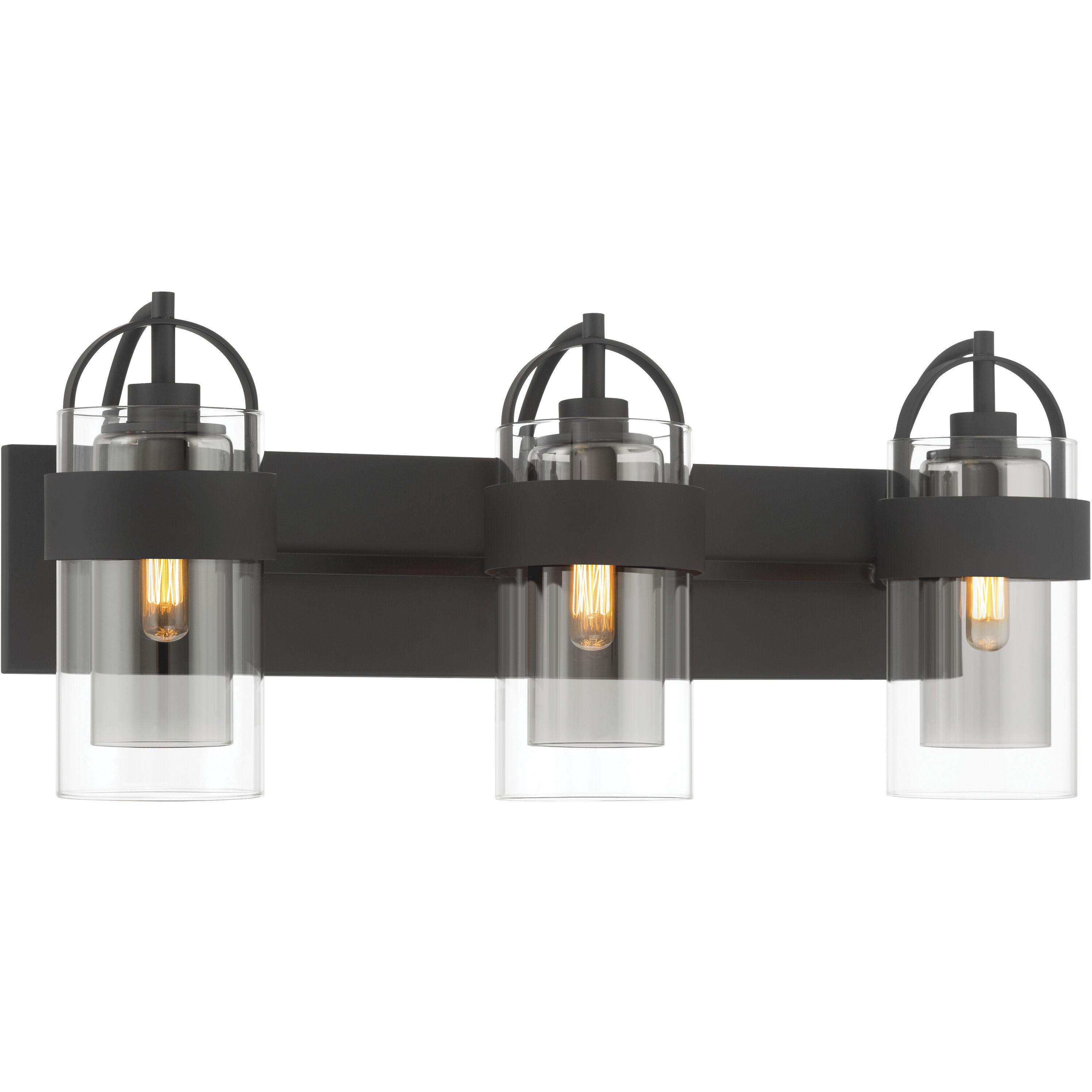 Ravik 3 Light 24 inch Dark Matte Black Vanity Wall Light