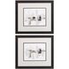 Abstract Collection Gray Framed Art