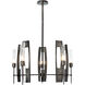 Passage 5 Light 30.3 inch Ink Circular Pendant Ceiling Light in Clear