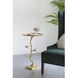 Contemporary 17 inch Shiny Gold Table