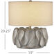 Weststrand 20.25 inch 100 watt Gray/Dark Gray/Brown/Light Antique Brass Table Lamp Portable Light